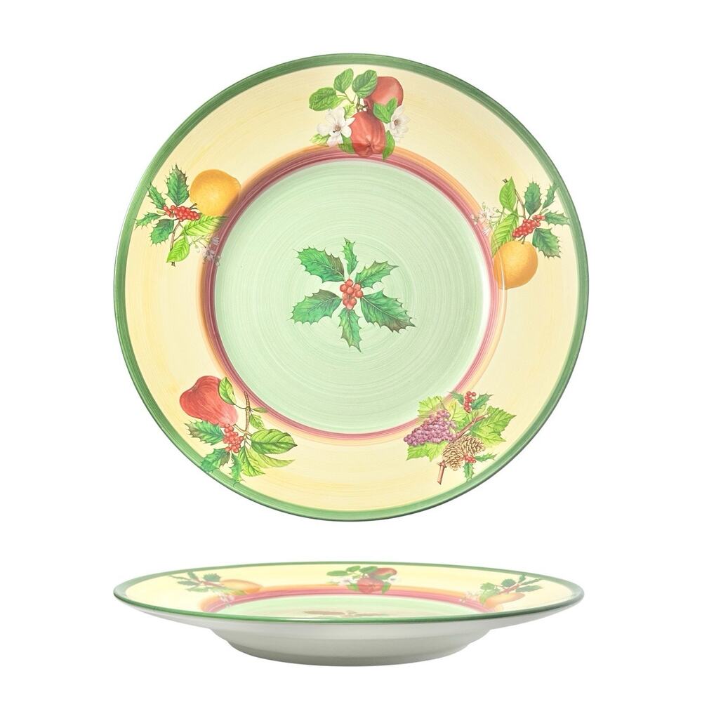 Villeroy & Boch “French Noel” Round Ceramic Serving Platter 17”